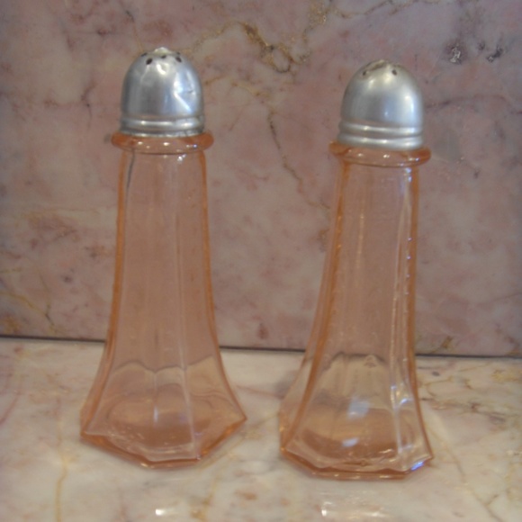 Hocking Glass Co. Other - Pink Princess Depression Salt & Pepper Shakers